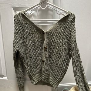 Sage green cardigan